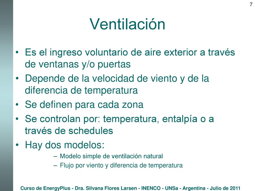 Ventilación Es el ingreso voluntario de aire exterior a través de ventanas y/o puertas.