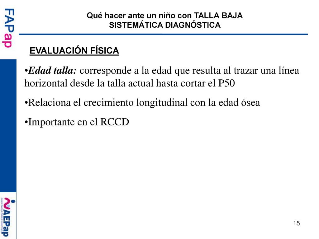 Qué hacer ante un niño con TALLA BAJA SISTEMÁTICA DIAGNÓSTICA