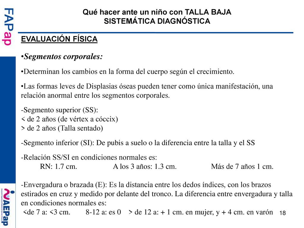 Qué hacer ante un niño con TALLA BAJA SISTEMÁTICA DIAGNÓSTICA