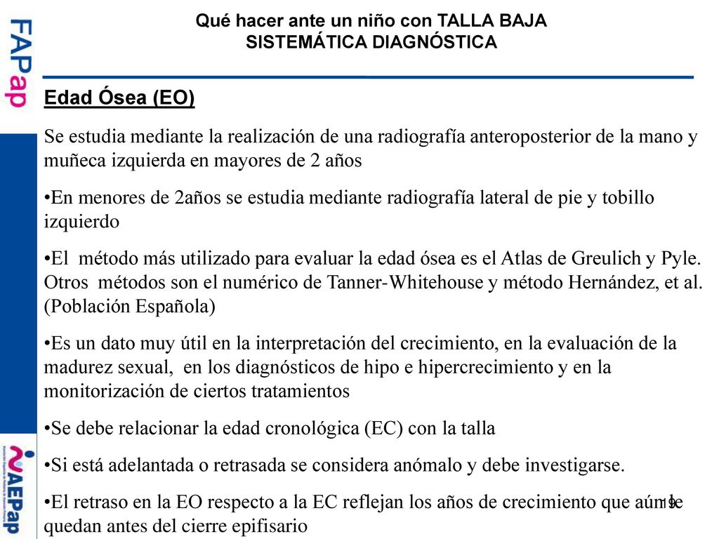 Qué hacer ante un niño con TALLA BAJA SISTEMÁTICA DIAGNÓSTICA