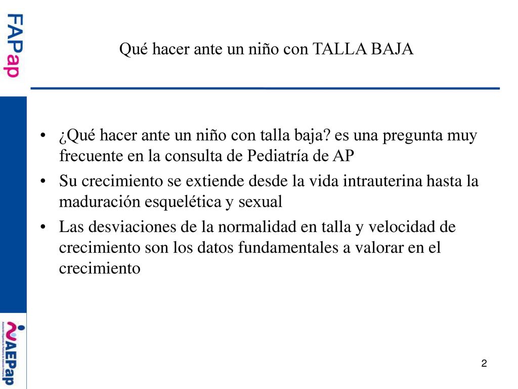 Qué hacer ante un niño con TALLA BAJA