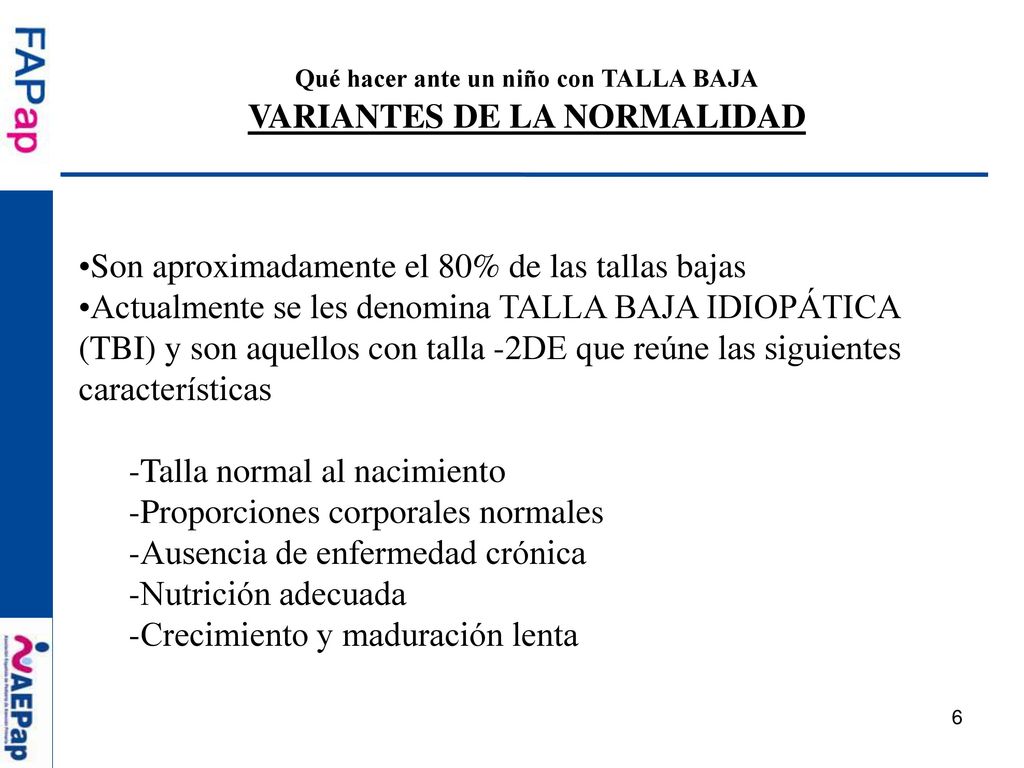 Qué hacer ante un niño con TALLA BAJA VARIANTES DE LA NORMALIDAD