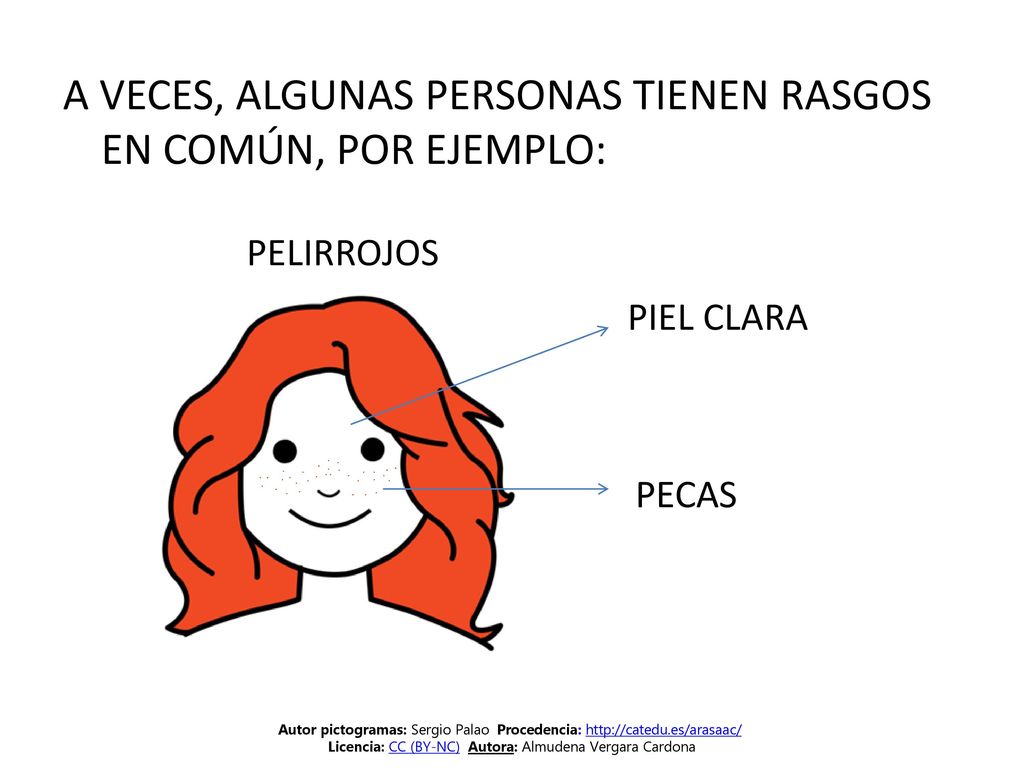 A VECES, ALGUNAS PERSONAS TIENEN RASGOS EN COMÚN, POR EJEMPLO:
