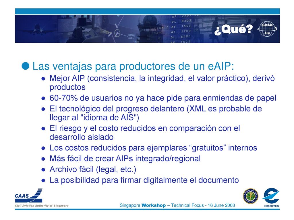 ¿Qué Las ventajas para productores de un eAIP: