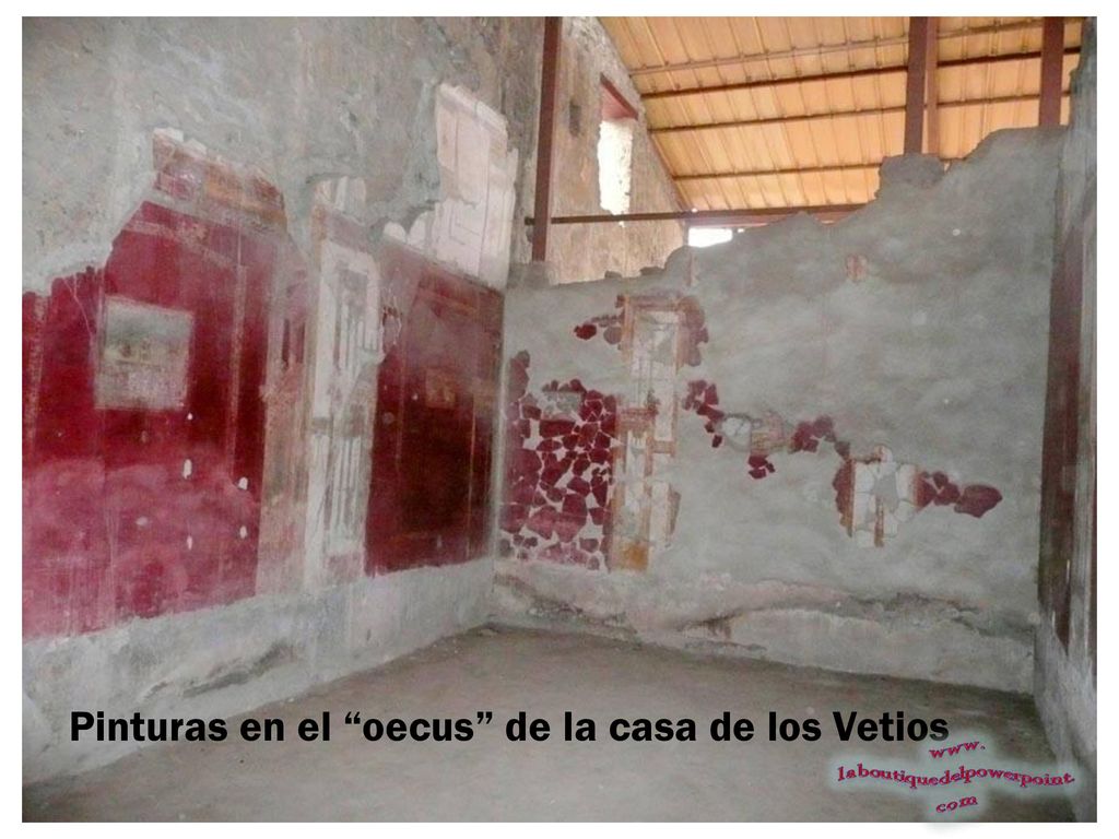 Pinturas en el oecus de la casa de los Vetios