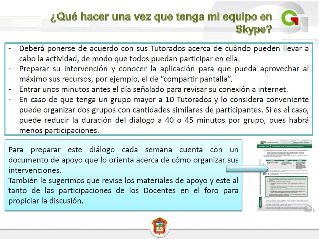 ¿Qué hacer una vez que tenga mi equipo en Skype