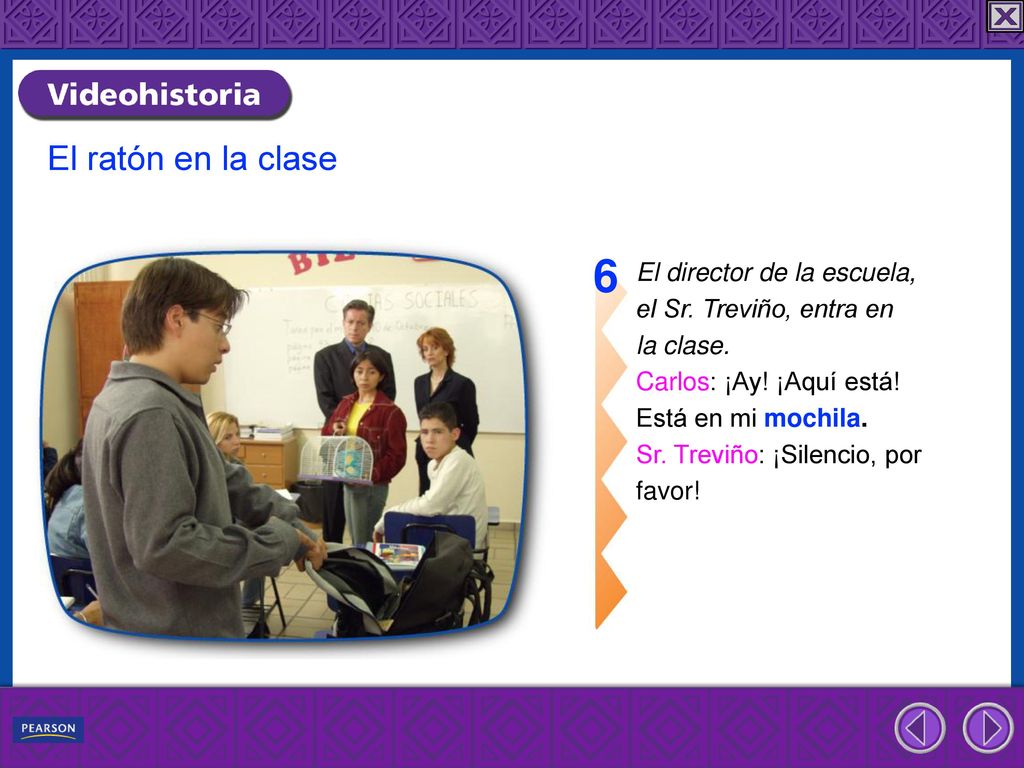 6 El ratón en la clase El director de la escuela,