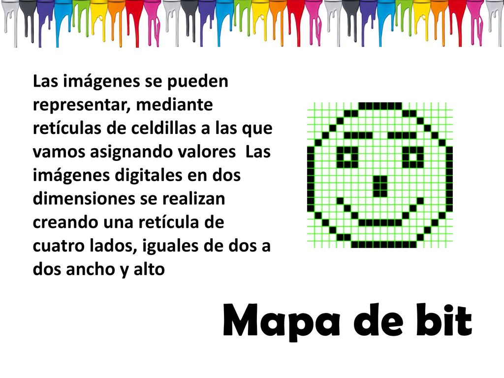 Las imágenes se pueden representar, mediante retículas de celdillas a las que vamos asignando valores Las imágenes digitales en dos dimensiones se realizan creando una retícula de cuatro lados, iguales de dos a dos ancho y alto