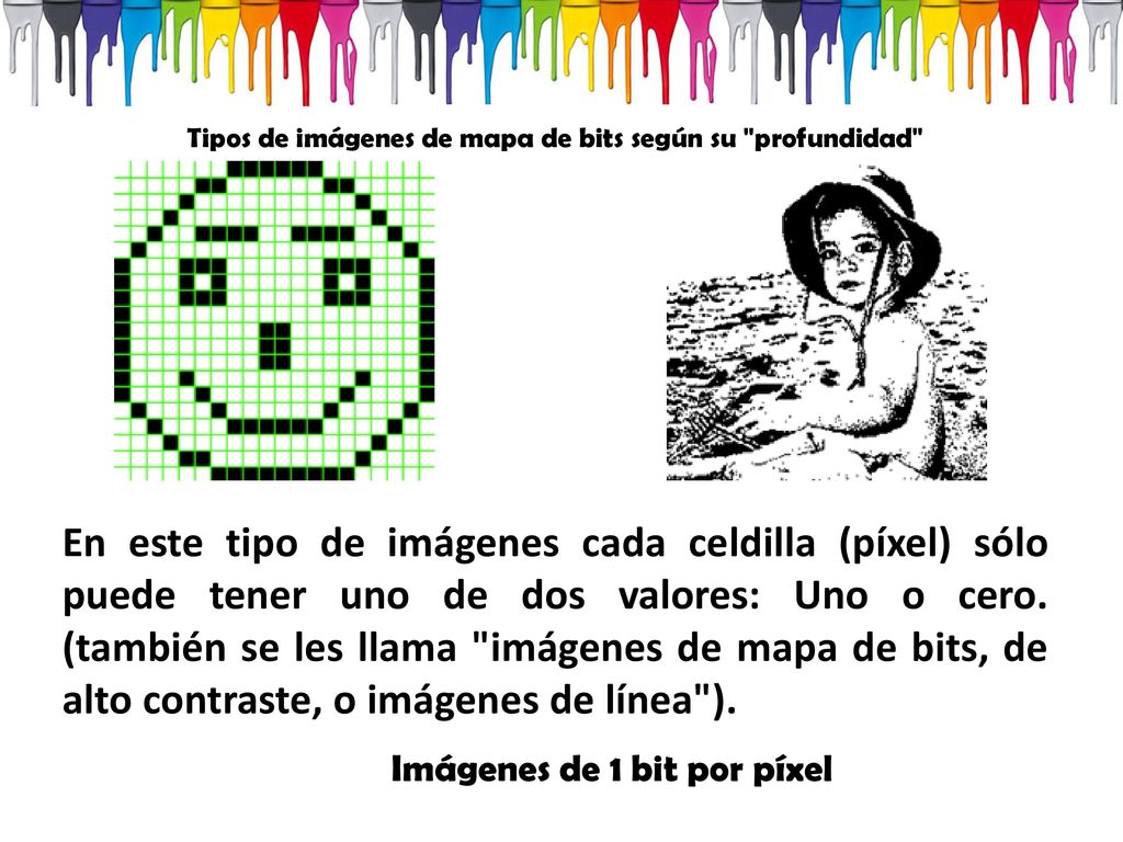 Tipos de imágenes de mapa de bits según su profundidad