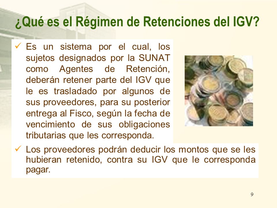 ¿Qué es el Régimen de Retenciones del IGV
