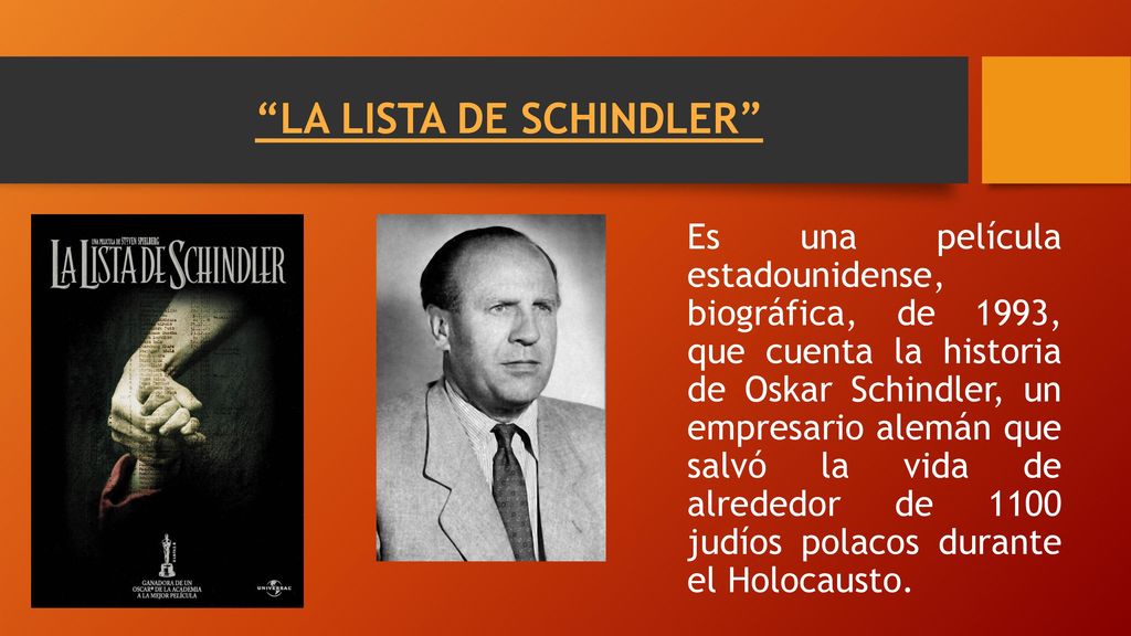 LA LISTA DE SCHINDLER