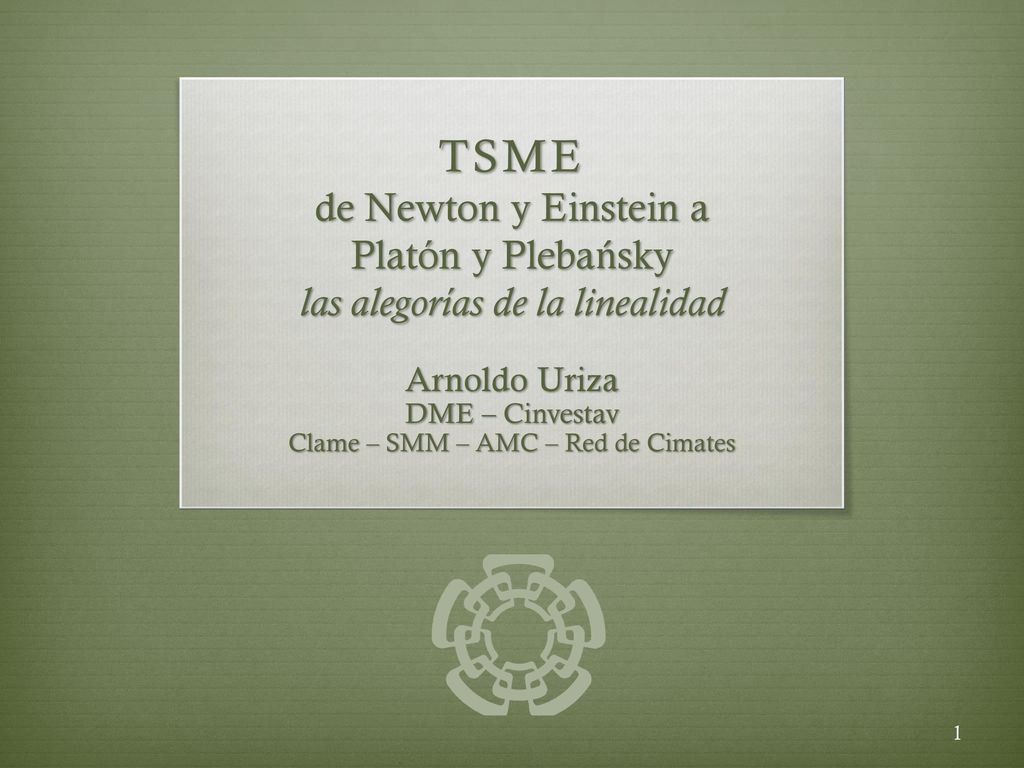 Arnoldo Uriza DME – Cinvestav Clame – SMM – AMC – Red de Cimates