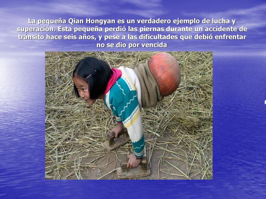 La pequeña Qian Hongyan es un verdadero ejemplo de lucha y superación