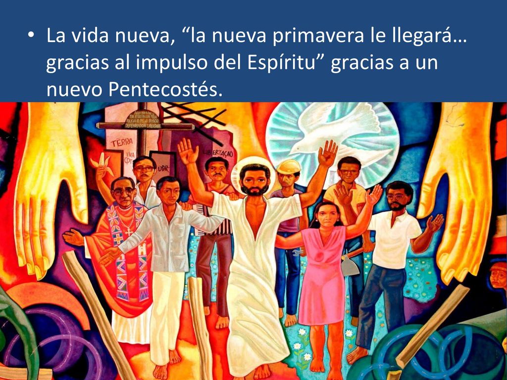 La vida nueva, la nueva primavera le llegará… gracias al impulso del Espíritu gracias a un nuevo Pentecostés.