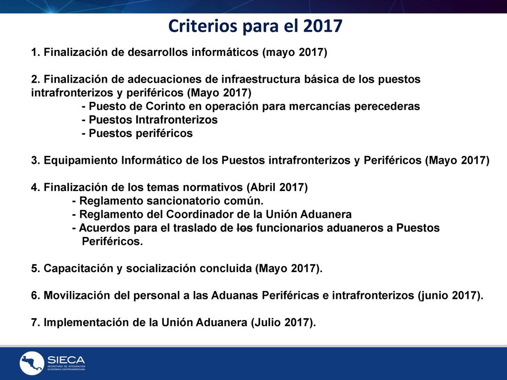 Criterios para el Finalización de desarrollos informáticos (mayo 2017)