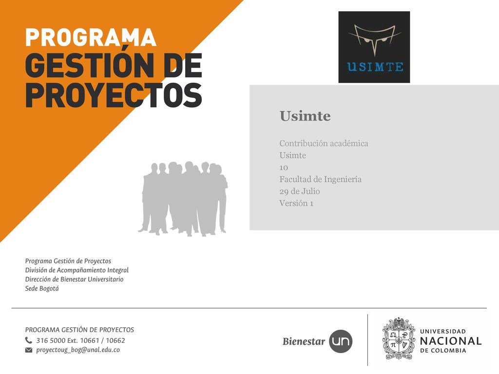 Usimte Contribución académica 10 Facultad de Ingeniería 29 de Julio