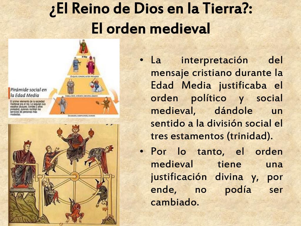 ¿El Reino de Dios en la Tierra : El orden medieval