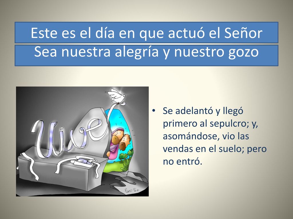 Este es el día en que actuó el Señor