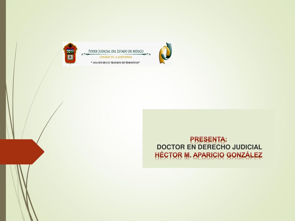 Presenta: DOCTOR EN DERECHO JUDICIAL Héctor M. Aparicio González