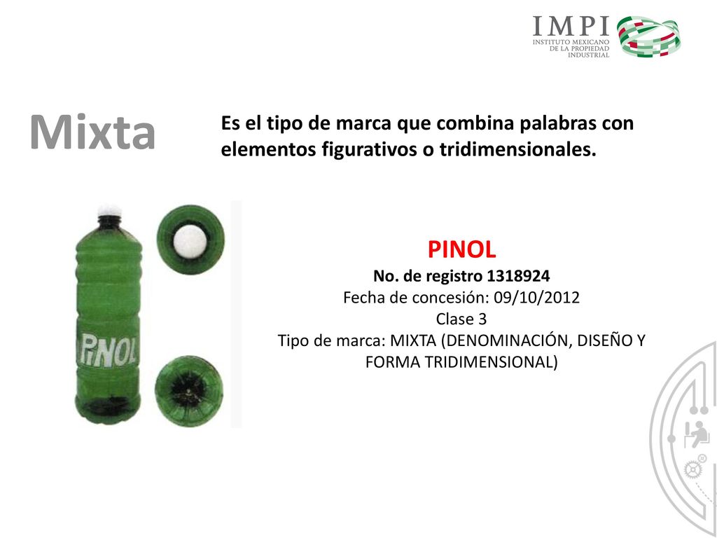 Tipo de marca: MIXTA (DENOMINACIÓN, DISEÑO Y FORMA TRIDIMENSIONAL)