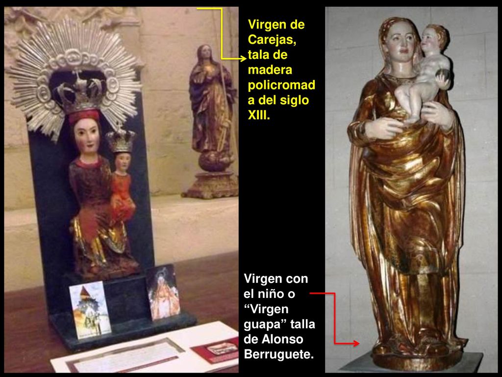 Virgen de Carejas, tala de madera policromada del siglo XIII.