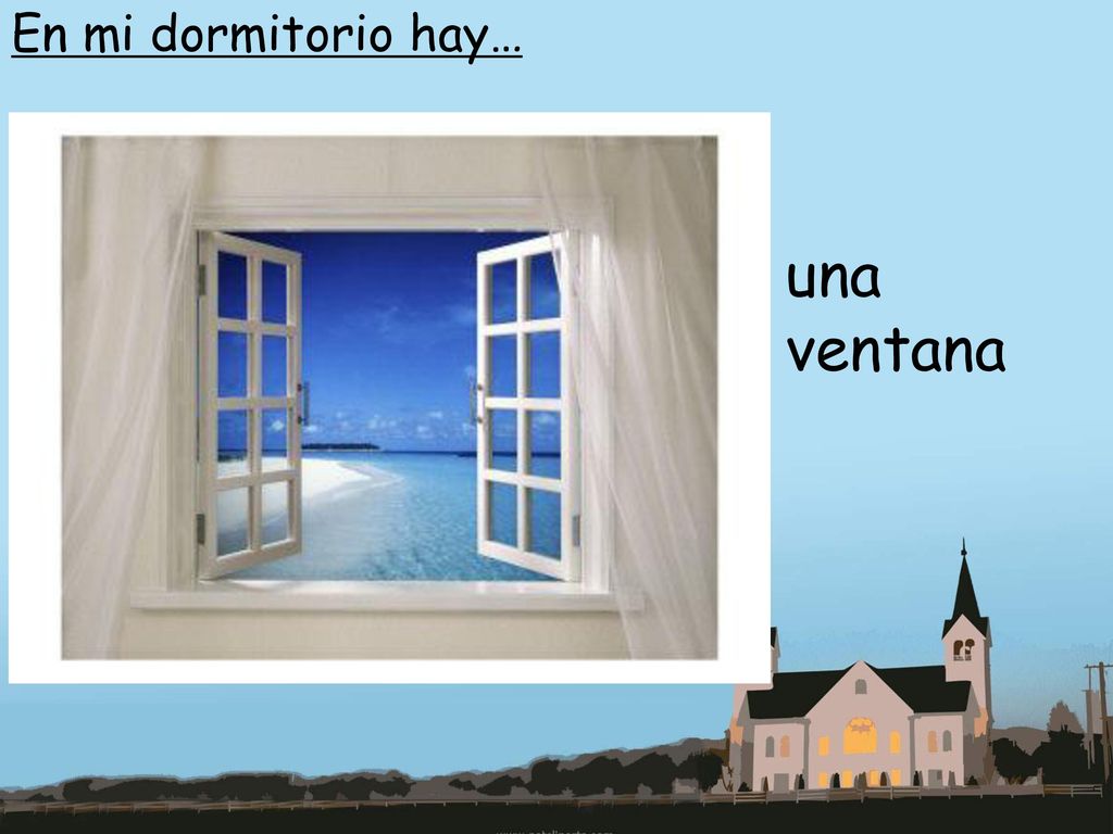 En mi dormitorio hay… un estéreo una radio un equipo de música