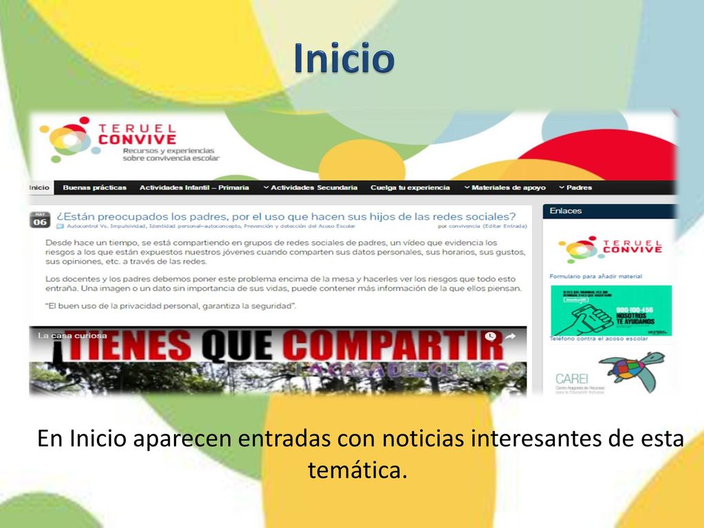 Inicio En Inicio aparecen entradas con noticias interesantes de esta temática.