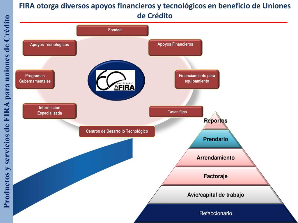 Productos y servicios de FIRA para uniones de Crédito