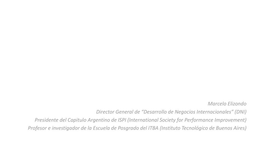 Marcelo Elizondo Director General de Desarrollo de Negocios Internacionales (DNI)