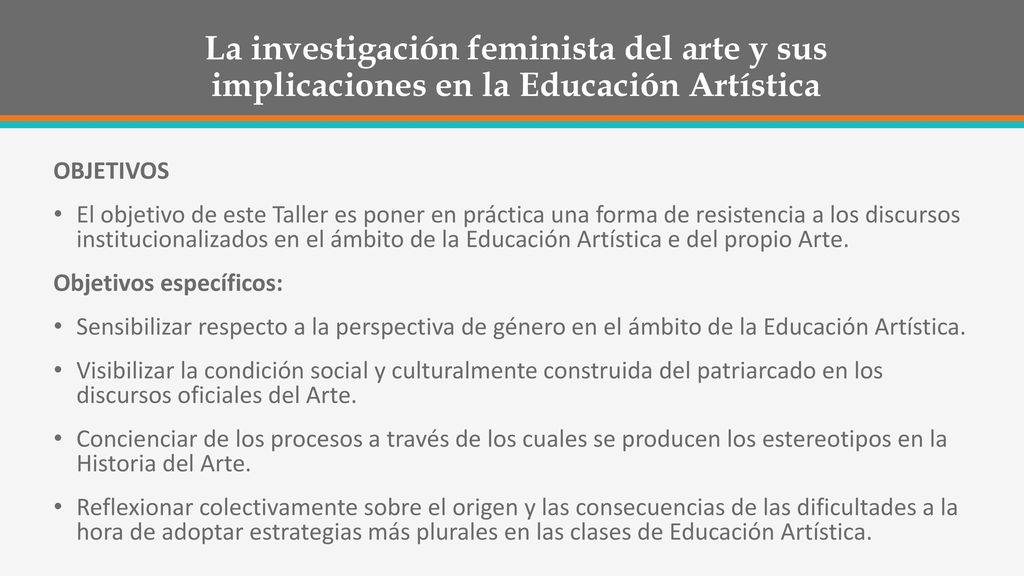 La investigación feminista del arte y sus implicaciones en la Educación Artística