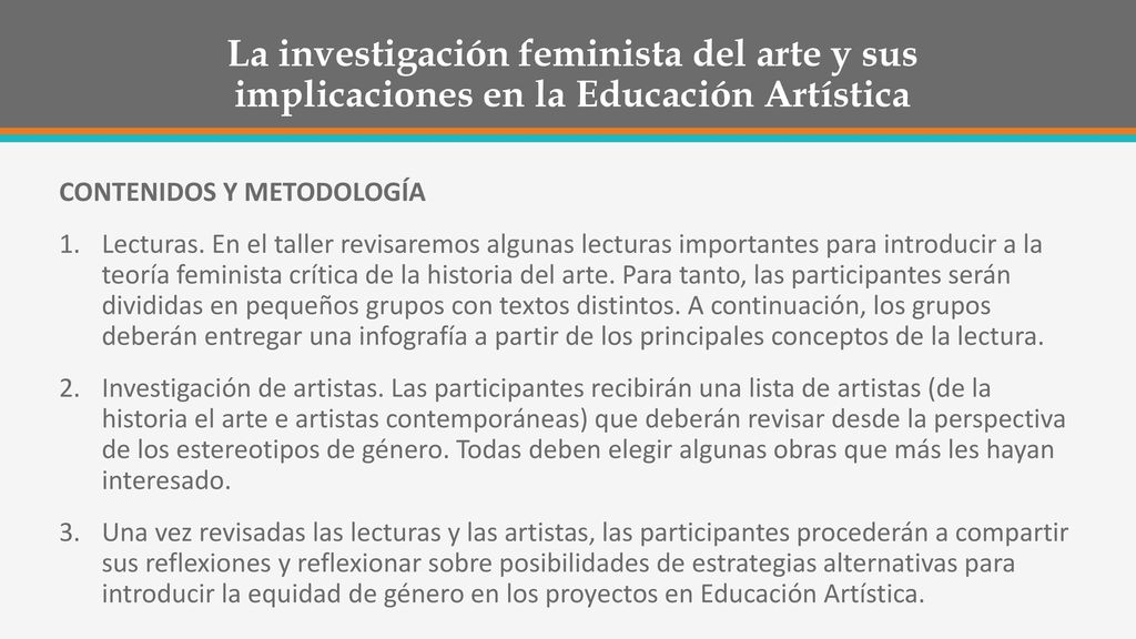 La investigación feminista del arte y sus implicaciones en la Educación Artística