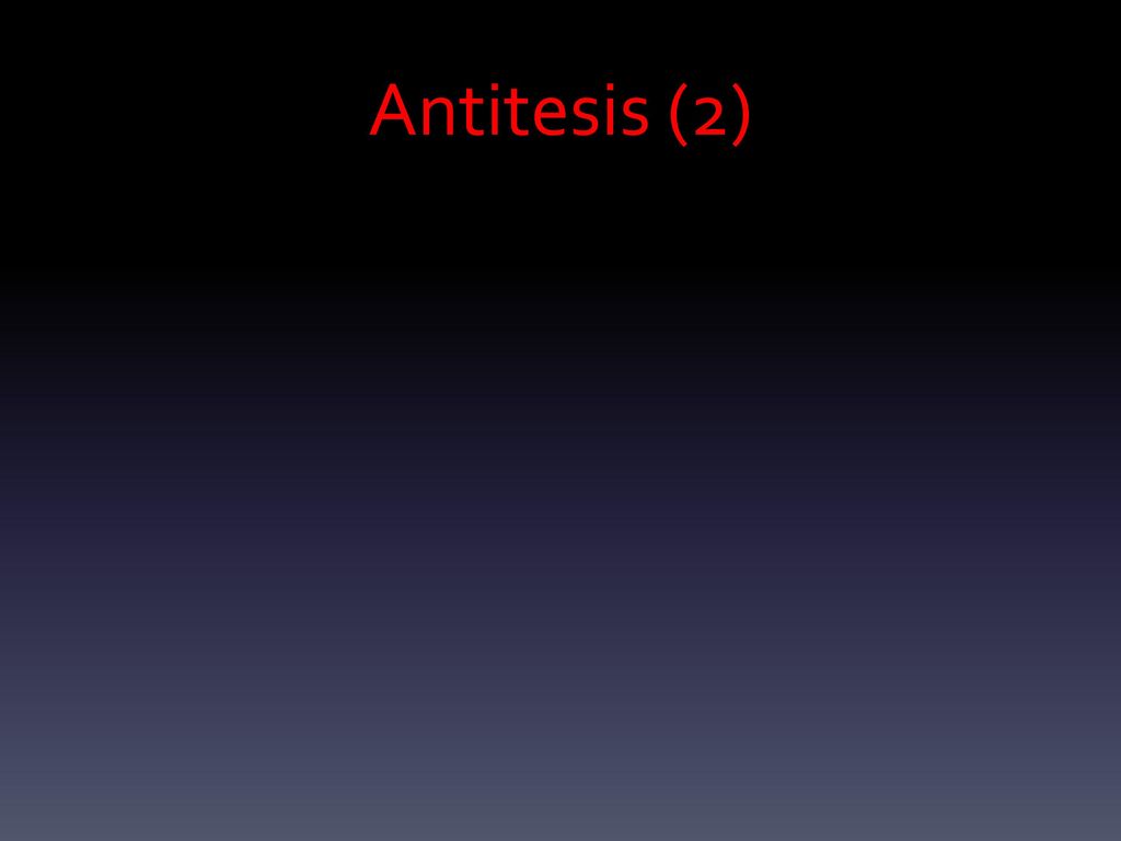 Antitesis (2)