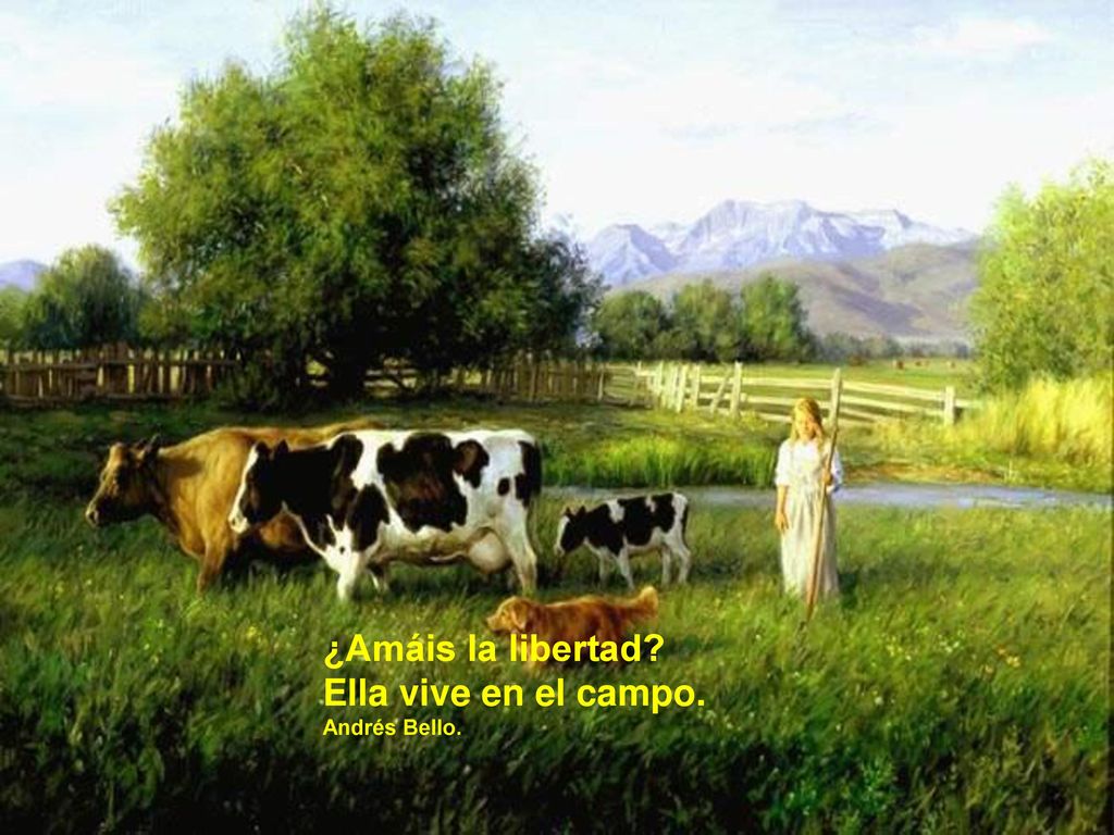 ¿Amáis la libertad Ella vive en el campo. Andrés Bello.