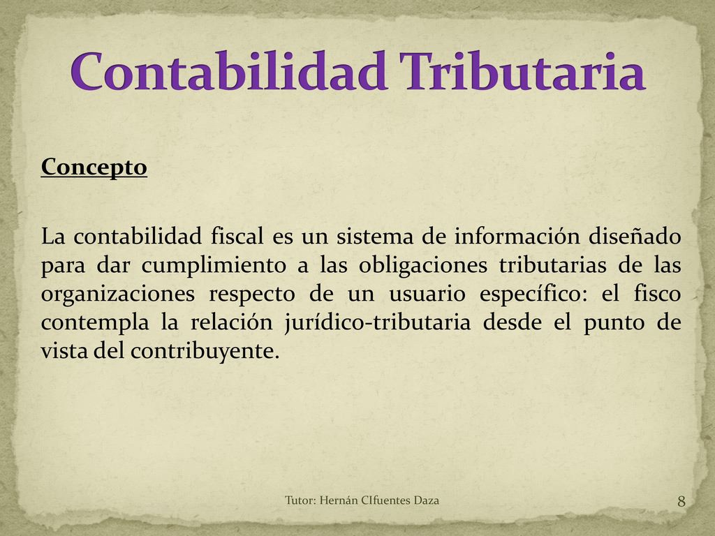 Contabilidad Tributaria Ppt Descargar