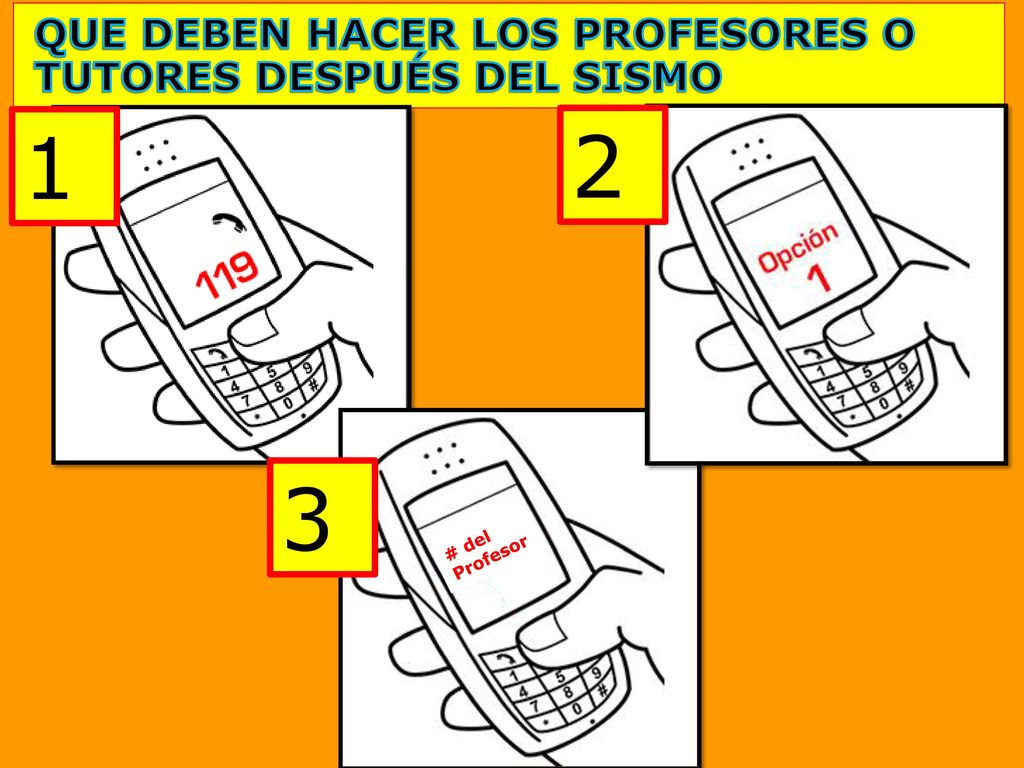 1 2 3 QUE DEBEN HACER LOS PROFESORES O TUTORES DESPUÉS DEL SISMO