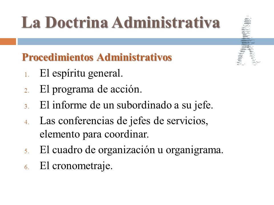 La Doctrina Administrativa
