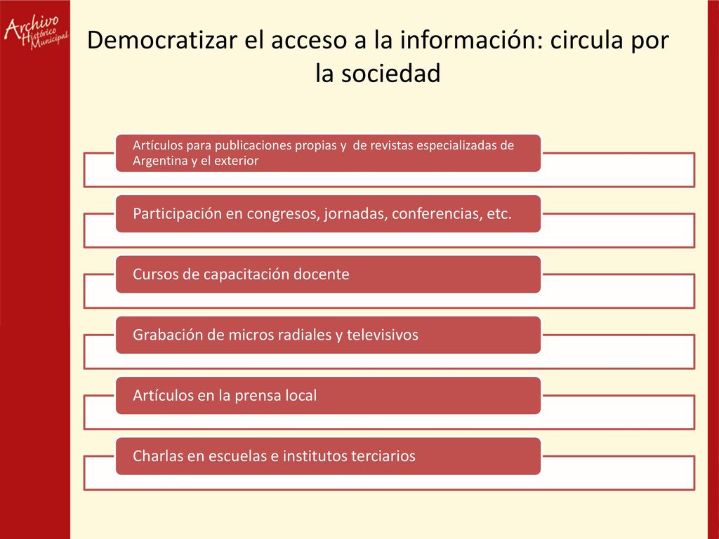 Democratizar el acceso a la información: circula por la sociedad
