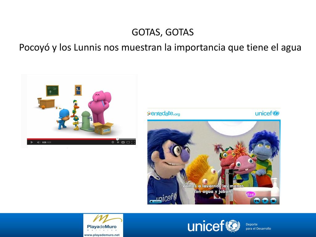 GOTAS, GOTAS Pocoyó y los Lunnis nos muestran la importancia que tiene el agua
