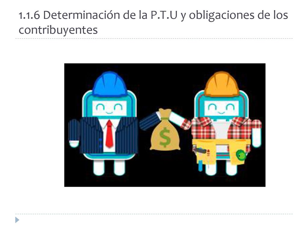 1.1.6 Determinación de la P.T.U y obligaciones de los contribuyentes
