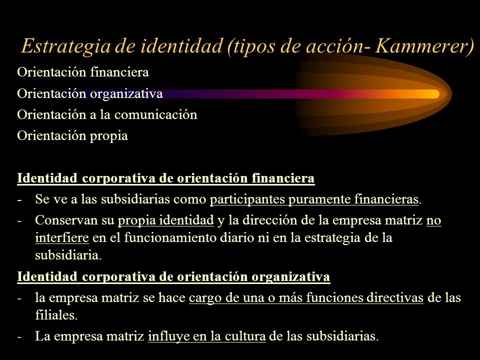 Estrategia de identidad (tipos de acción- Kammerer)