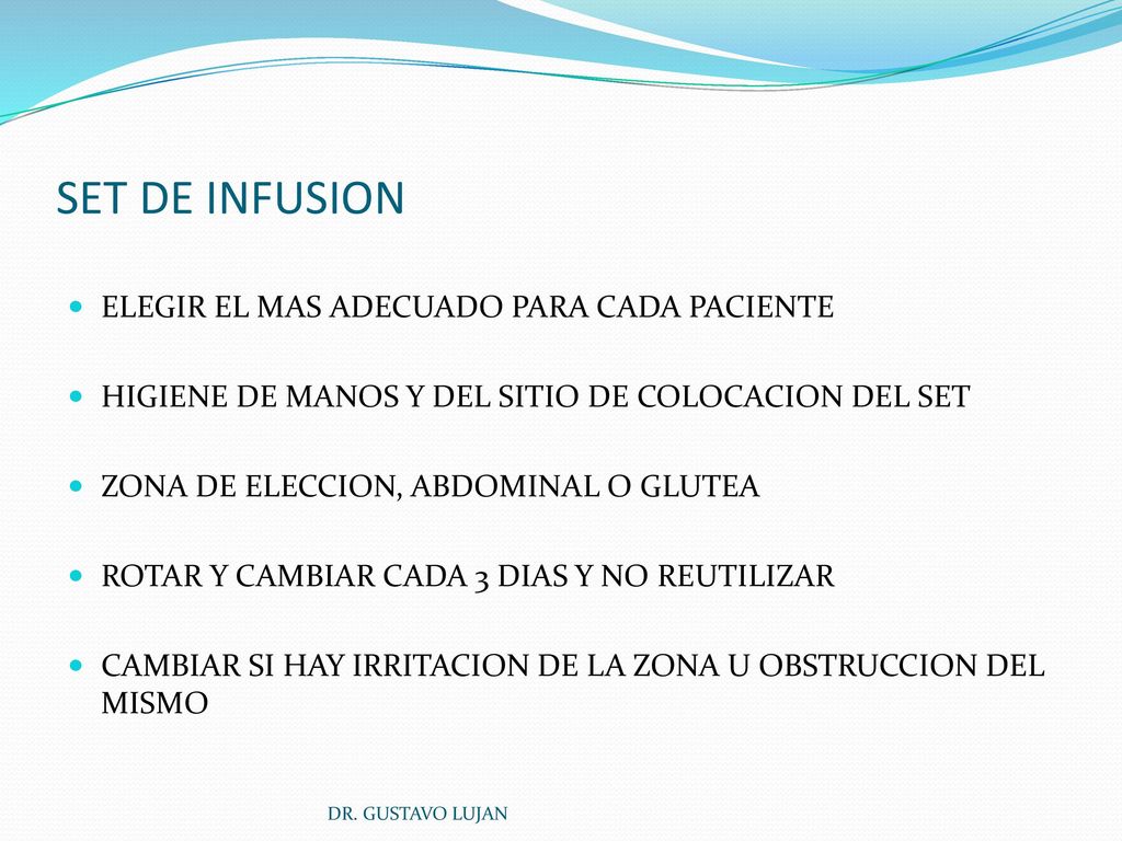 SET DE INFUSION ELEGIR EL MAS ADECUADO PARA CADA PACIENTE