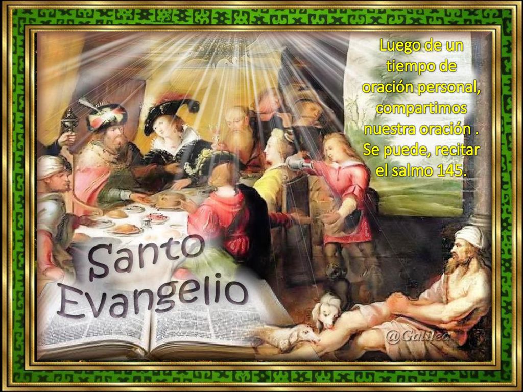 Luego de un tiempo de oración personal, compartimos nuestra oración