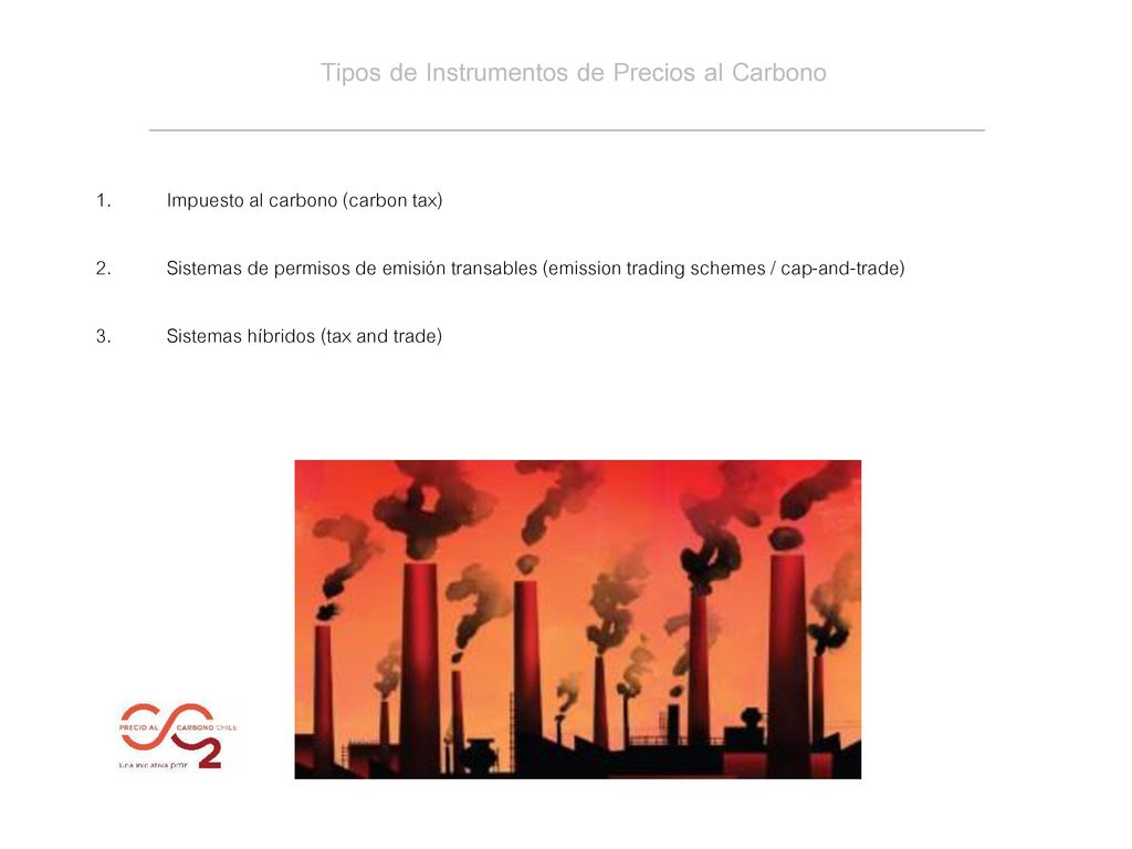Tipos de Instrumentos de Precios al Carbono