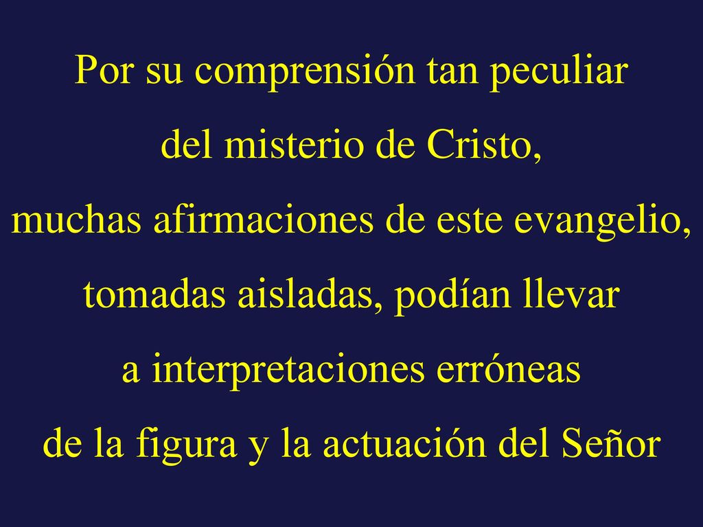 Por su comprensión tan peculiar del misterio de Cristo,
