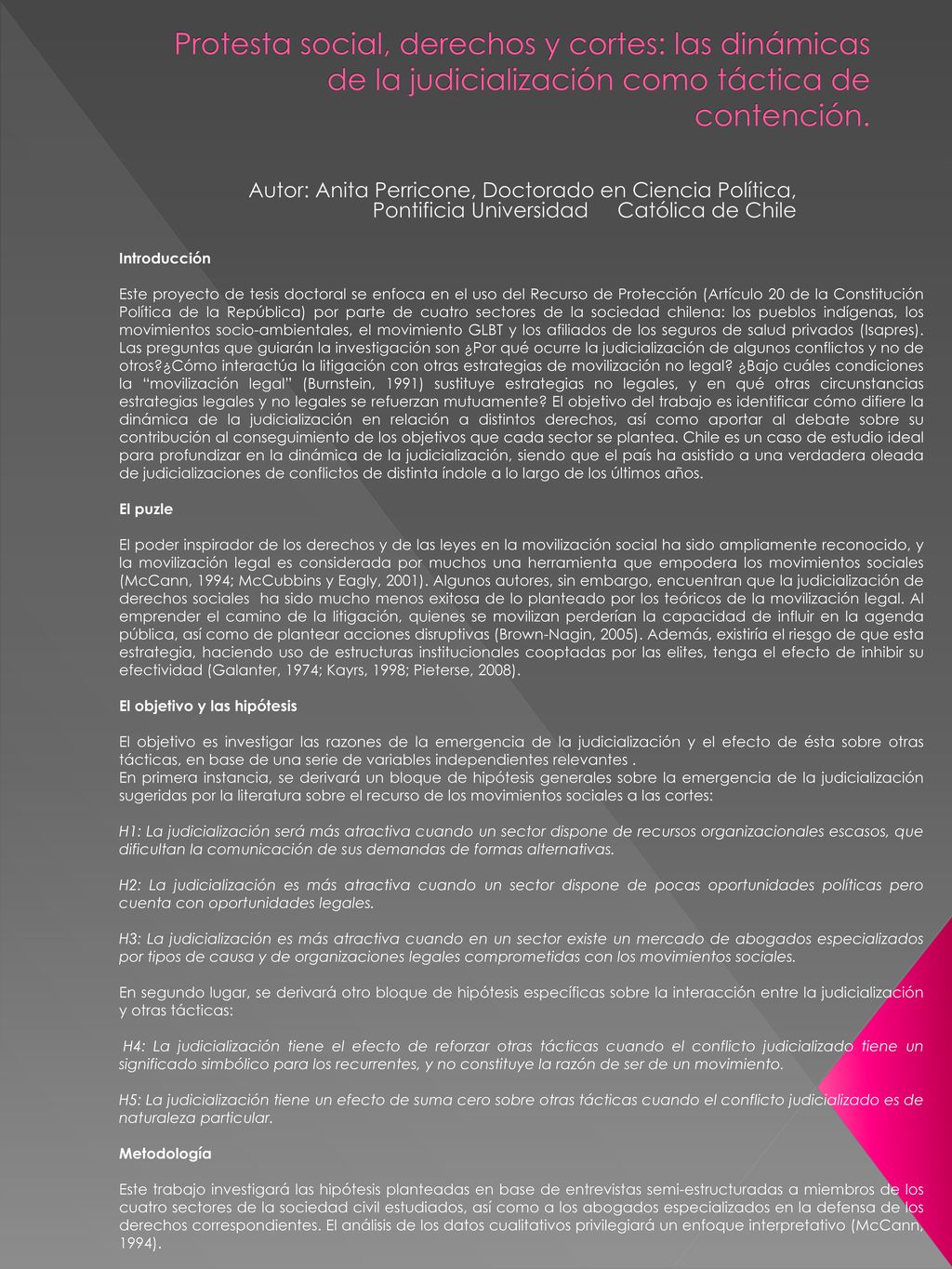 Protesta social, derechos y cortes: las dinámicas de la judicialización como táctica de contención.