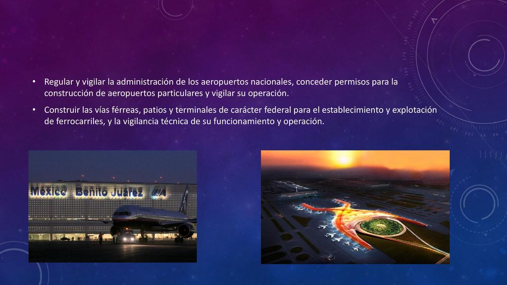 Regular y vigilar la administración de los aeropuertos nacionales, conceder permisos para la construcción de aeropuertos particulares y vigilar su operación.