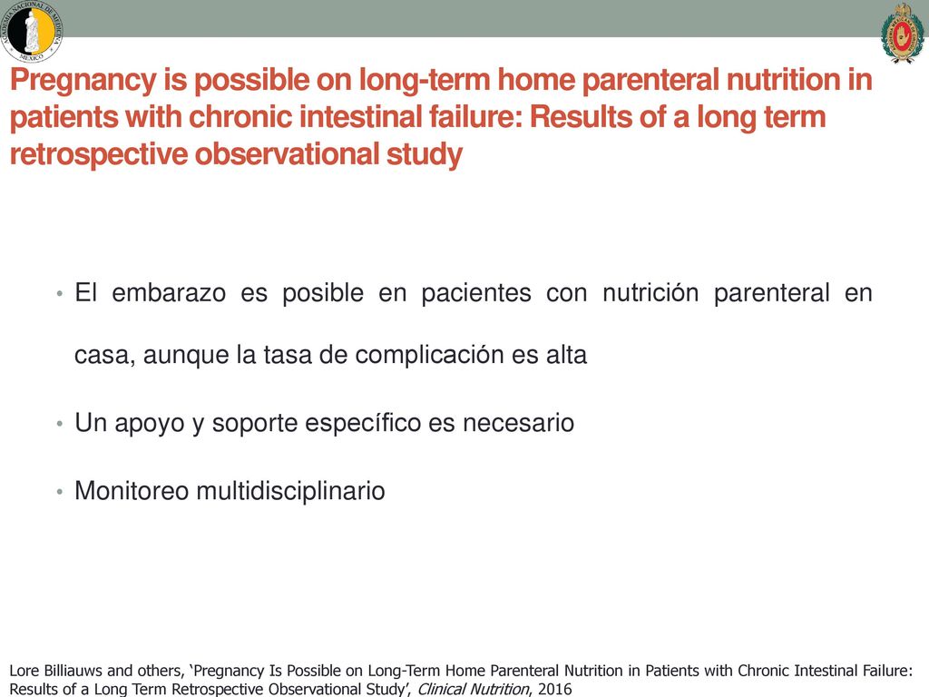 Pregnancy is possible on long-term home parenteral nutrition in patients with chronic intestinal failure: Results of a long term retrospective observational study