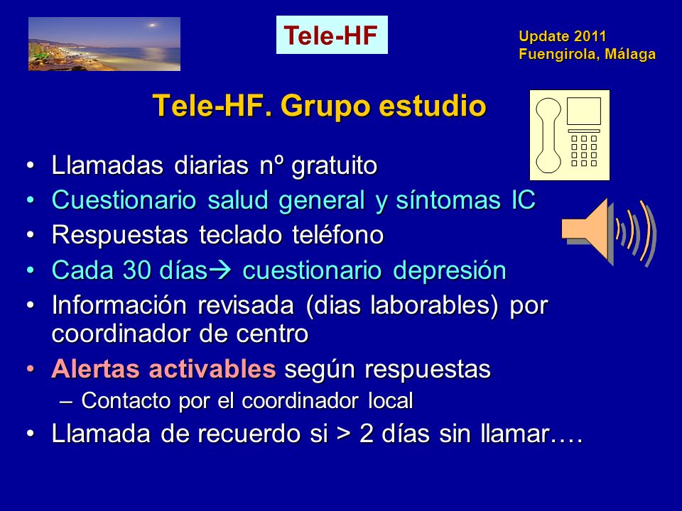 Tele-HF. Grupo estudio Tele-HF Llamadas diarias nº gratuito