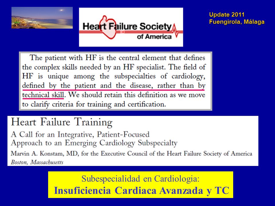 Subespecialidad en Cardiologia: Insuficiencia Cardiaca Avanzada y TC