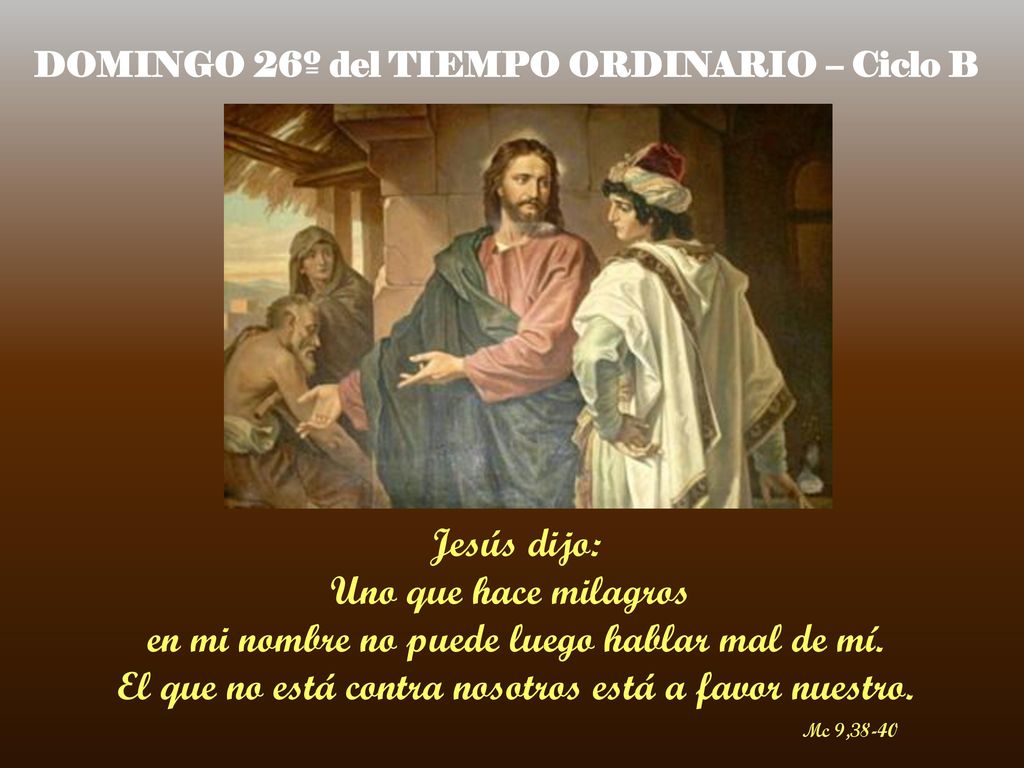 en mi nombre no puede luego hablar mal de mí.